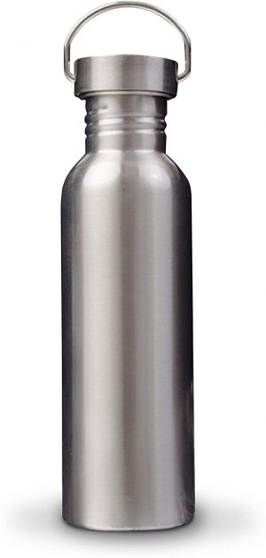 Bazzeff Bote de agua de acero inoxidable con capacidad de 800 ml. Botella/Termo  acero inoxidable para cualquier tipo de bebida fría o caliente para uso  casual o deportivo. Water Bottle/Thermo. - Mi