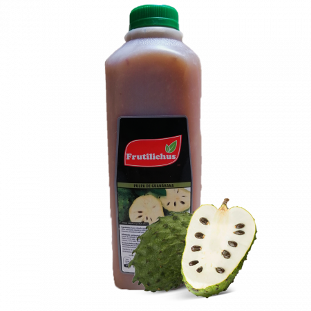 pulpa de fruta sabor guanabana 1 litro frutilichus